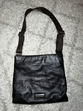 Cole Haan Smooth Dark Brown Tote Purse Bag Adjustable Strap Zip 12 x11