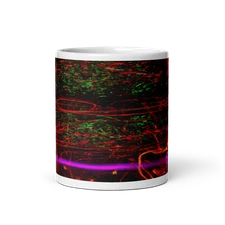 Festive Lights and Ribbons Ceramic 11oz Mug