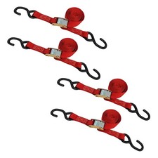 4 Pack 1 X 6 Cam Buckle Tie Down Strap W S Hook For Boat Motorcycle Bike 4 Pack 1 X 6 Cam Buckle Tie Down Strap W S Hook For Boat Motorcycle Bike