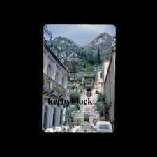 2 Vintage 1960s Kodachrome Photo Slides Taormina Street Scenes Sicily Italy 1962