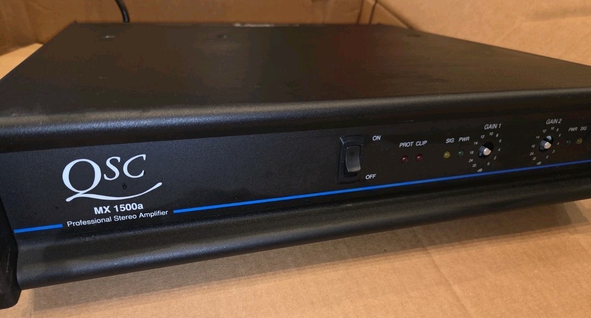 QSC MX 1500a パワーアンプ QSC MX1500A Stereo Cinema Audio Power Amplifier | eBay