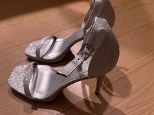 New Elisabet Tang High Heeled Sandals 4" Strappy Sling Back Stiletto Heels 8 