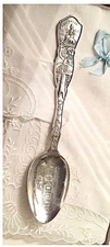 Silver Souvenir Spoon California State Capitol Cliff House Sutter's Mill Eureka