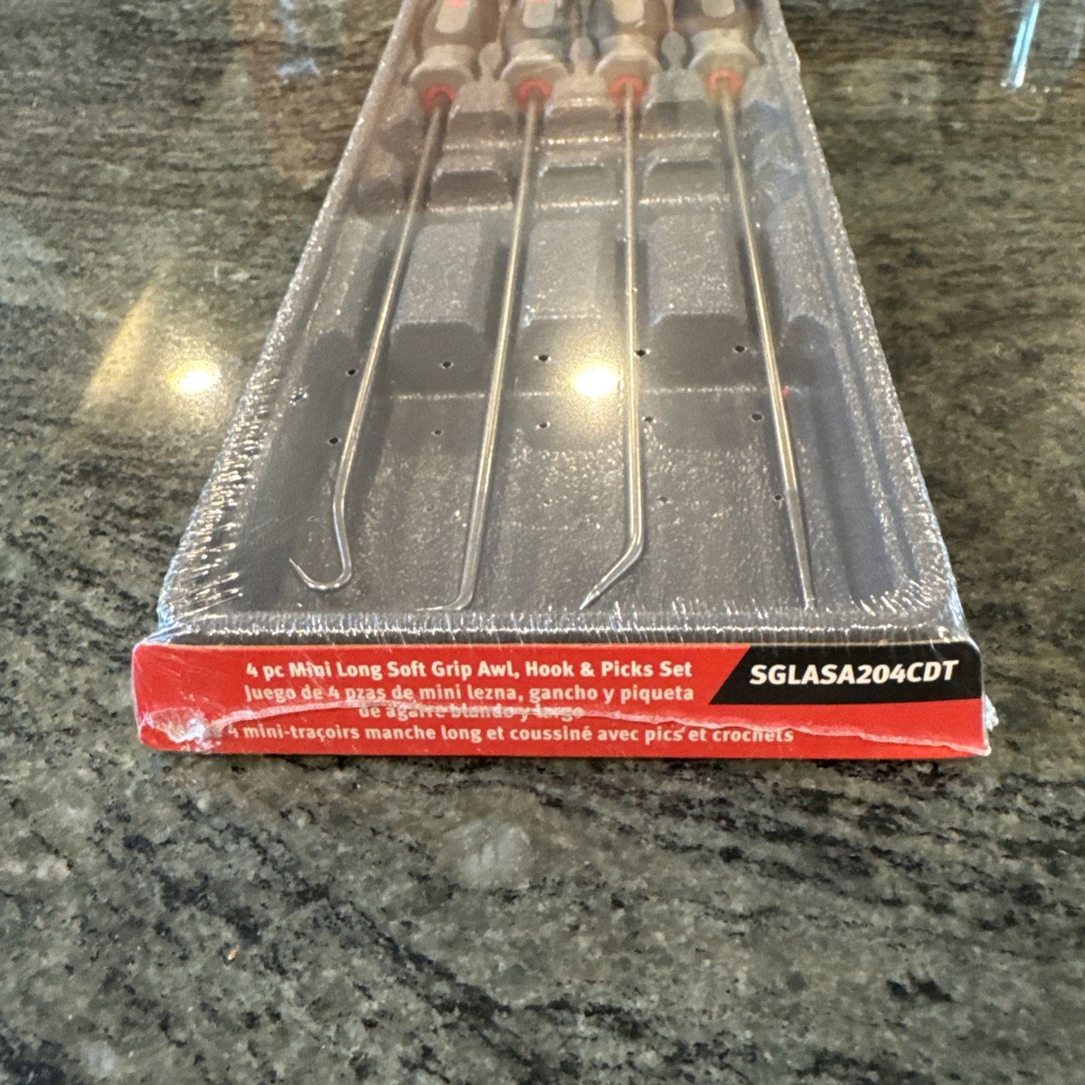 Snap On sglasa204cdt 4 pc long soft grip pick set in dark titanium
