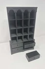 1:6 Scale Vintage Style Bookshelf - Elegant Library Furniture for Barbie / 12"
