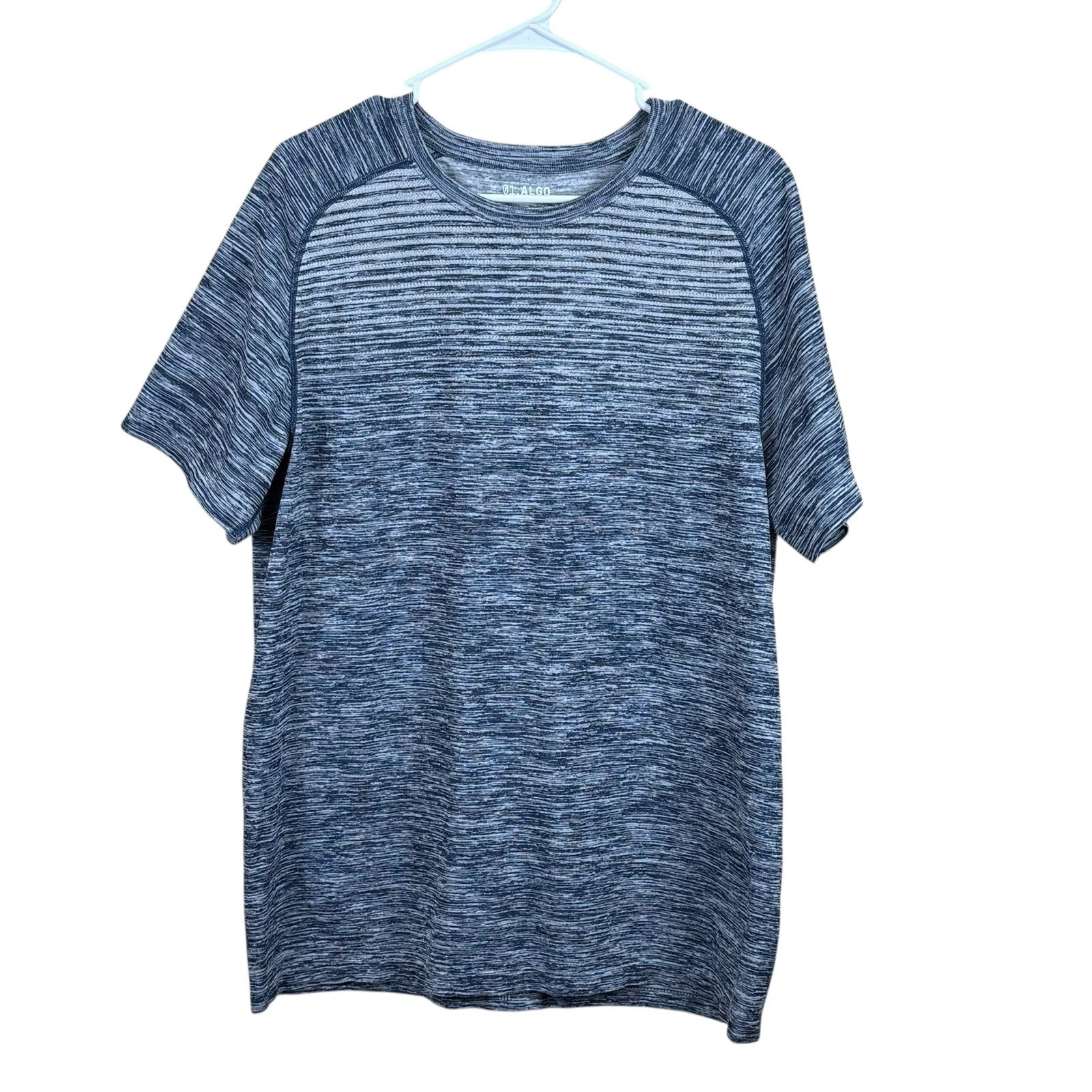01 ALGO Blue 01 performance quick dry moisture wick anti-odor SPF 35 T-shirt L