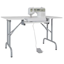 Sew Ready Folding Multipurpose/Sewing Table Craft Table Sturdy Computer Desk,