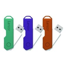 Lexar 24388082 32GB USB 2.0 Flash Drive 3-Pack Orange/Purple/Teal