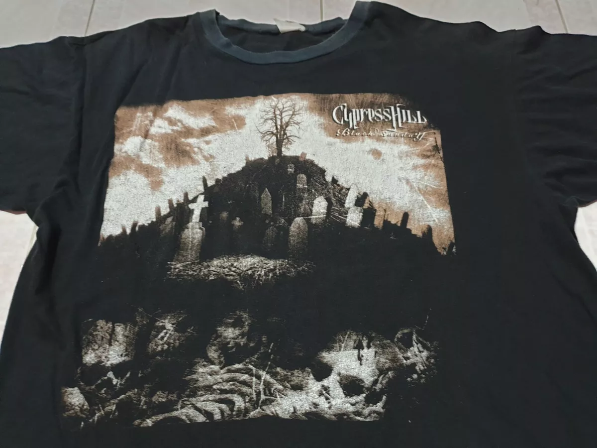 Rare Vintage 90s VTG Cypress Hill Black Sunday T-Shirt 1992 hip