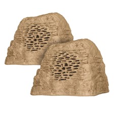 Rockustics Octorock Powered 8" 2-way Outdoor Rock Speaker - Pair