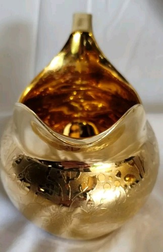 Vintage Stouffer Open Creamer Gold Painted  Porcelain Fine China - Imagen 3 de 4