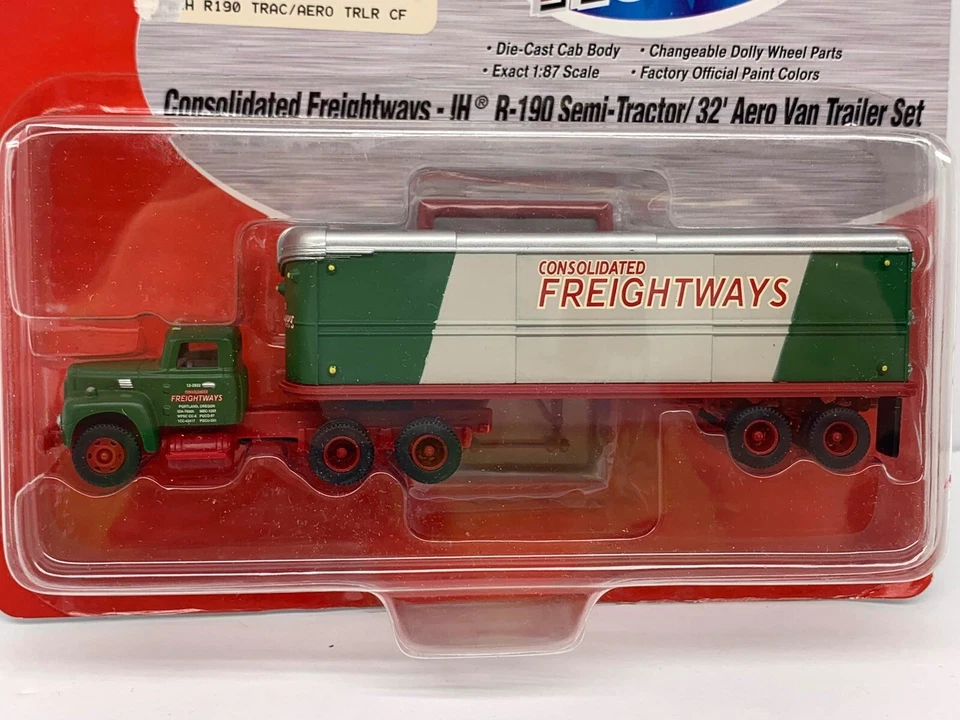 CMW Mini Metals HO Consolidated Freightways #31135 IH R-190 Tractor & Trailer - Image 2 of 4