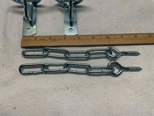 Wall Mount Bucket Hook w/ Safety Chain - Lot of 2 - Picture 6 of 8