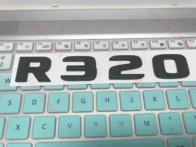 Flat Gloss Black Letters Trunk Embl Badge Sticker for Mercedes Benz 2018 R320