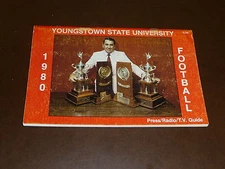 1980 YOUNGSTOWN STATE COLLEGE FOOTBALL MEDIA GUIDE   BOX 9