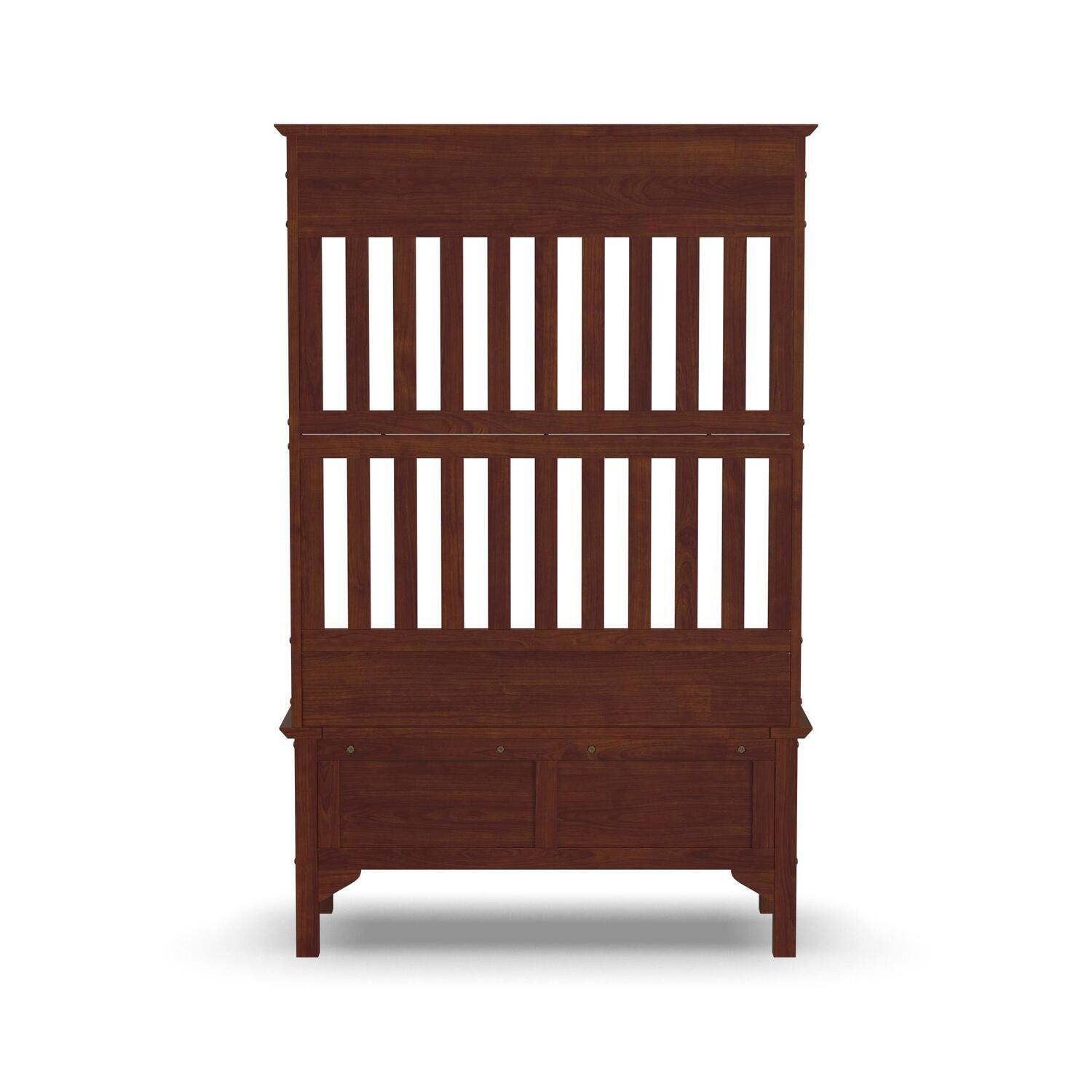 Home Styles Furniture Full Storage Bench Cherry Hall Tree for sale