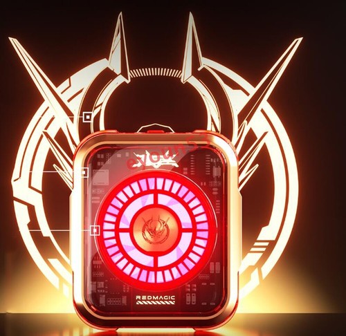 Nubia Red Magic 5 Pro Magnetic Cooler Fan Sun Wukong Red For iphone 15 14 13 12 - Photo 5 sur 14