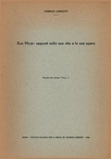 Kuo Mo-jo: appunti sulla sua vita e la sua opera - Lionello Lanciotti [1956]