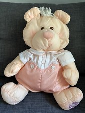 VINTAGE 1986 Puffalump Nylon PEACH BEAR Outfit Fisher Price PLUSH Toy 8006
