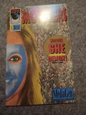 Monsters Extreme #1 Emgee Comics Hideous She Demon Sun Movie Sequel Horror B&W