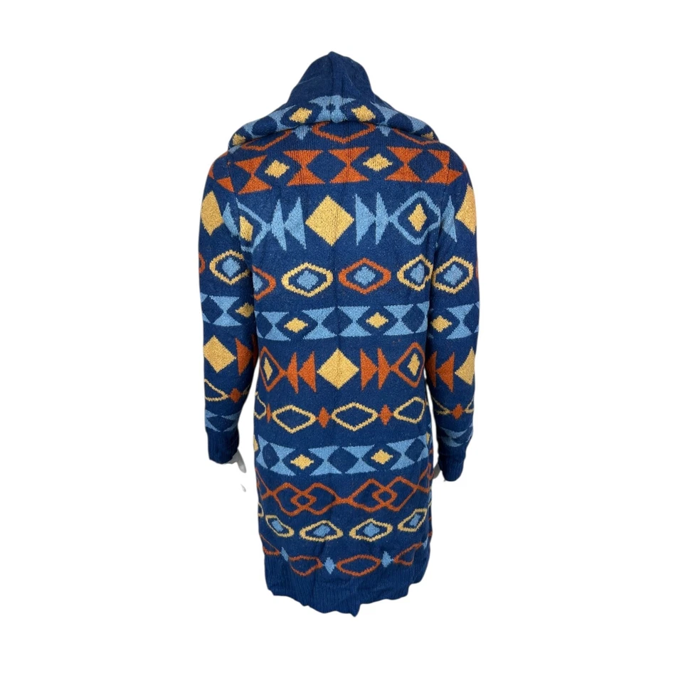 Denim & Co. Jacquard Botón-Frente Suéter Cárdigan Cielo Nocturno XX-Talla Pequeña Foto 2 de 2