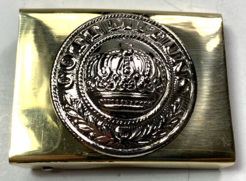 WWI GERMAN PRUSSIAN EM NCO COMBAT FIELD BELT BUCKLE