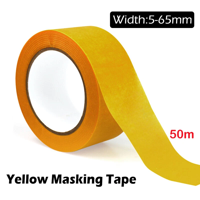 Painting Masking Tape Adhesive  5-65mm x 50M Sticker Sticky Writable Roll