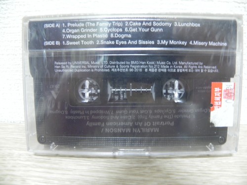 Marilyn Manson Portrait Of An American Family 1996 KOREA Cassette Tape / SEALED - Picture 3 of 3