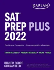 SAT Prep Plus 2022: 5 Practice Tests  Proven Strategies  Online  Video - GOOD
