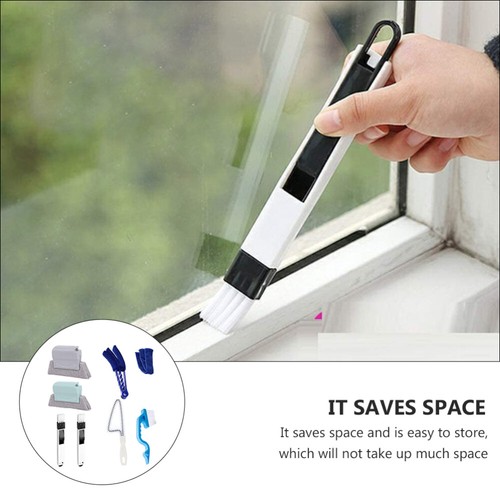 8 Pcs Cleaning Brush Set Multifunctional Crevice Handheld Dust Cleansing - Afbeelding 9 van 12