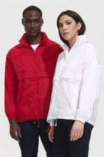 GIACCA A VENTO CAPPUCCIO  IMPERMEABILE UOMO DONNA ANTIVENTO RICHIUDIBILE