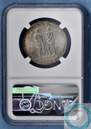 1935 Boone Commemorative 50c NGC MS 66+ w/CAC Endorse - Vintage Booming Luster - Picture 8 of 12
