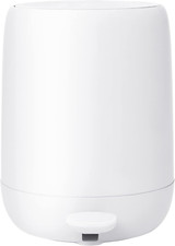 Image of Sono Soft Close Pedal Bin - White Plastic Waste & Cosmetic Bin