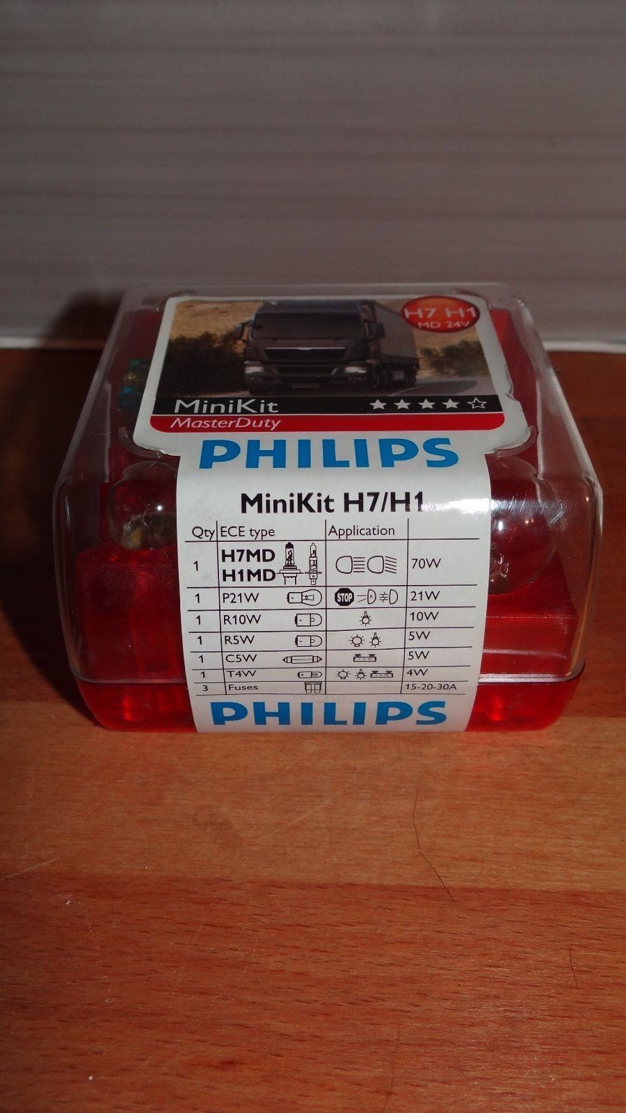 POIDS LOURDS Coffret d' ampoules masterduty H7 H1 MD 24V  Philips