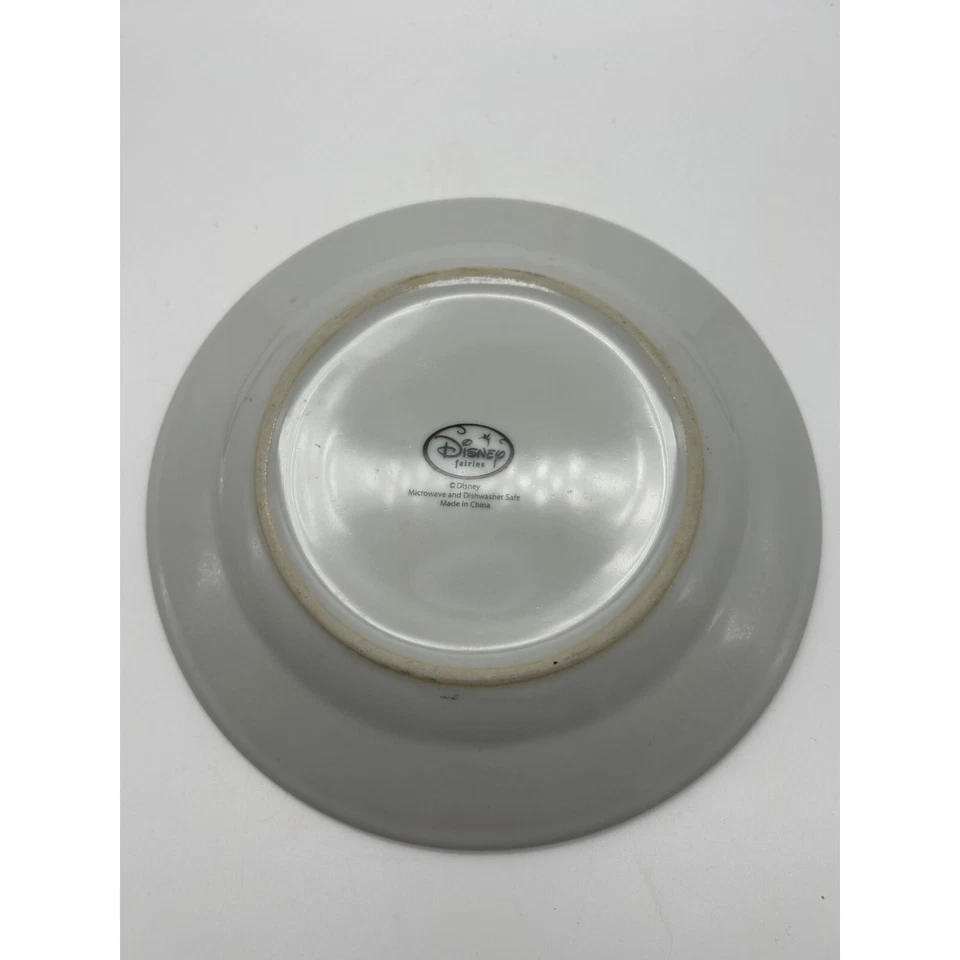 Plato de almuerzo de postre de porcelana de hadas Campanilla Disney plato para niños 7,5" Foto 3 de 4
