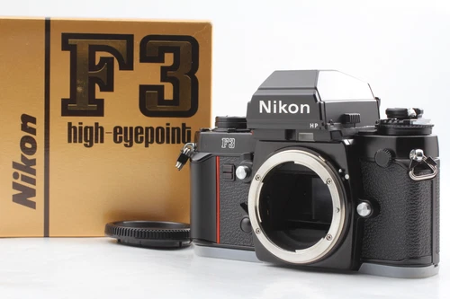 S/N 1989XXX [Top MINT] Nikon F3 HP Black SLR 35mm Film Camera in Box From JAPAN