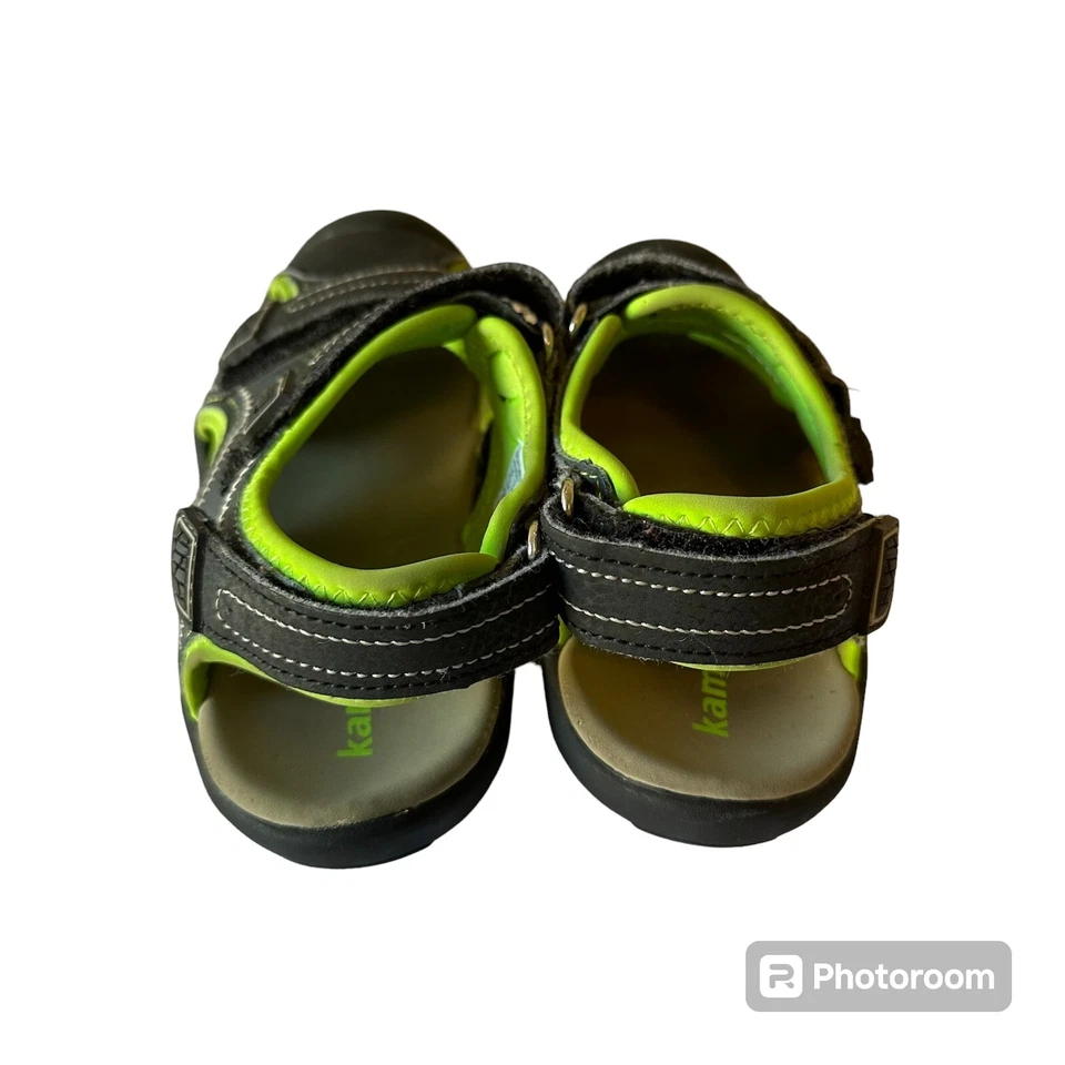 Sandalias impermeables Kamik Kids Seaturtle 2 12 negras verdes gancho y bucle ajustables Foto 2 de 4