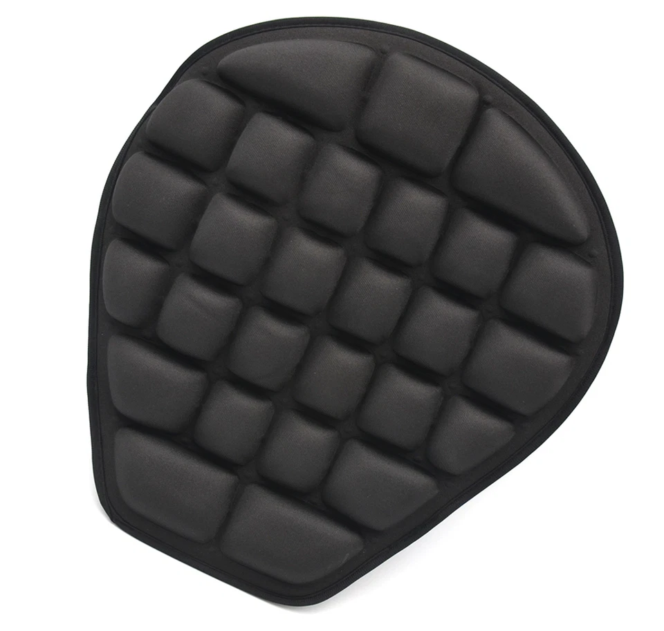 1x Cojín de asiento de motocicleta Almohadilla de asiento de alivio de presión para sillines de turismo Cruiser Foto 4 de 4