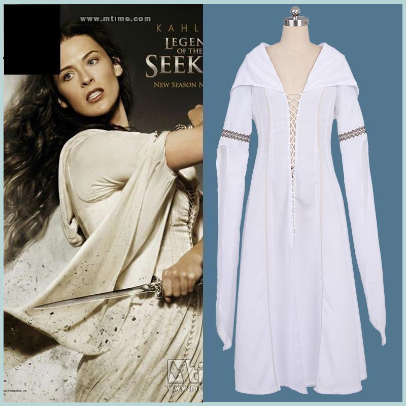 Hot！Legend of the Seeker Kahlan Amnell Confessor Dress Costume Cosplay:d
