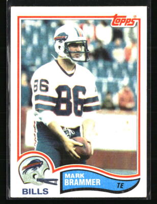 Mark Brammer 1982 Topps #22 Football Card