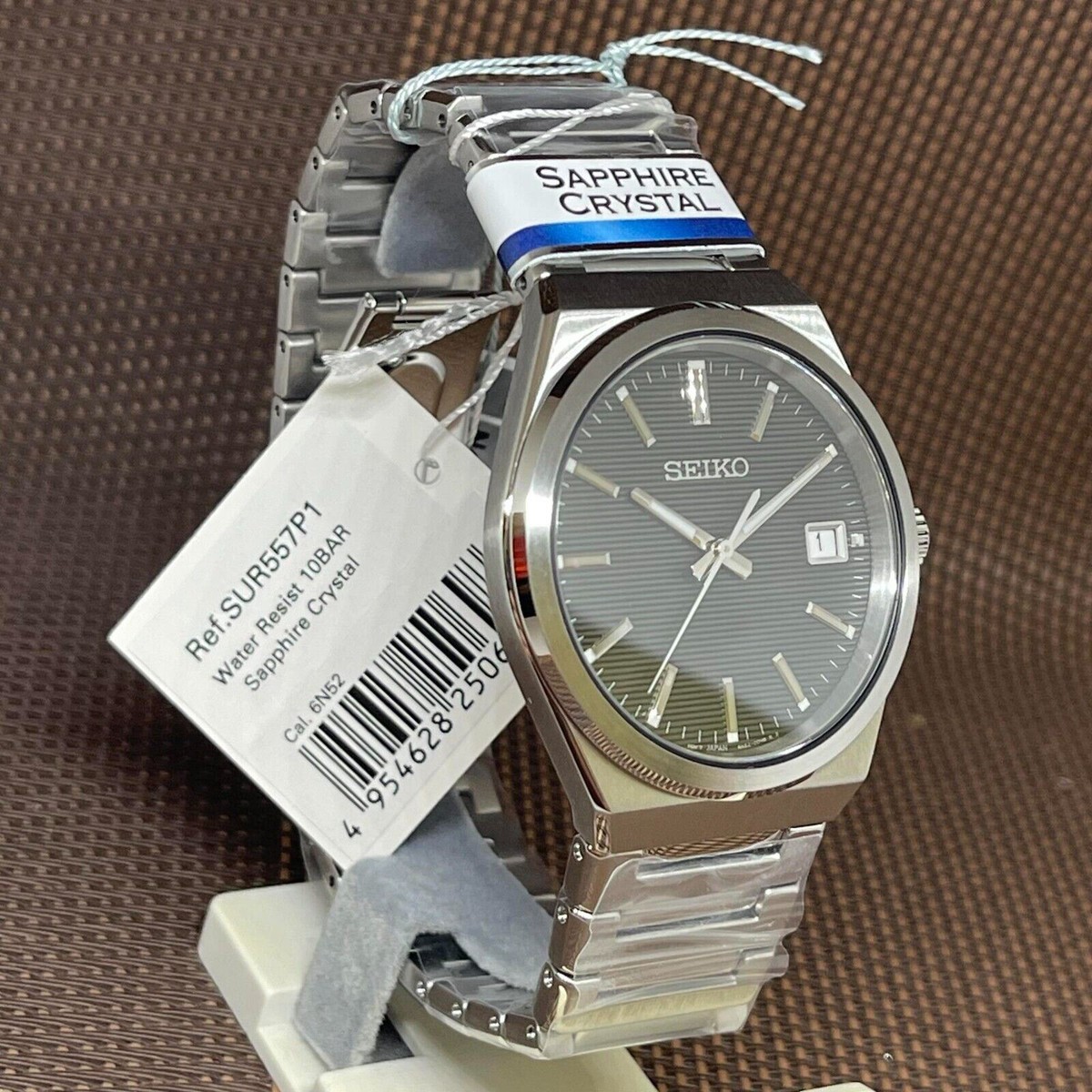 Seiko Classic SUR557P1 Black Dial Date Quartz Stainless