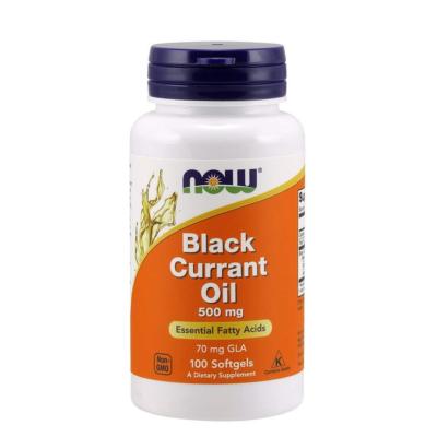 NOW FOODS, BLACK CURRANT OIL 500mg Johannisbeere 100 Weichkapseln SUPER PREIS