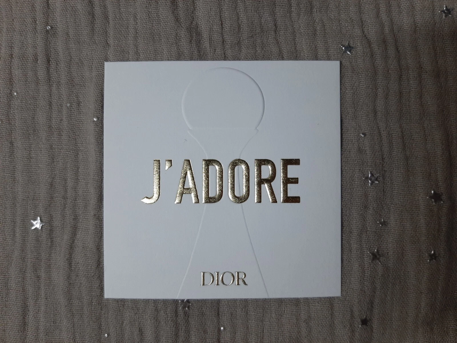 Carte Parfumée   Perfume Card . C. Dior   j'adore
