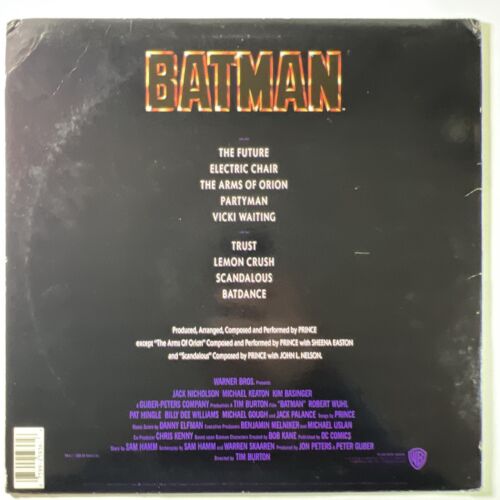 Prince “Batman Soundtrack” PROMO LP/Warner Bros. 1-25936 (VG+) Rare,Hype Sticker - Picture 3 of 6
