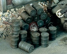 Verlinden 1/35 SuperValue 200 Liter Oil / Fuel Barrels (24 pieces) [Resin] 1108