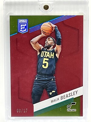 2022-23 Panini Donruss Elite Malik Beasley Pink FOTL /17 #d SSP Jazz 4292