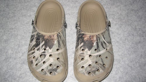 Crocs Shoes Kids Boys 1/ Girls 3 Camo Slip-on Shoes No Straps Casual, Comfort - 第 1/11 張圖片