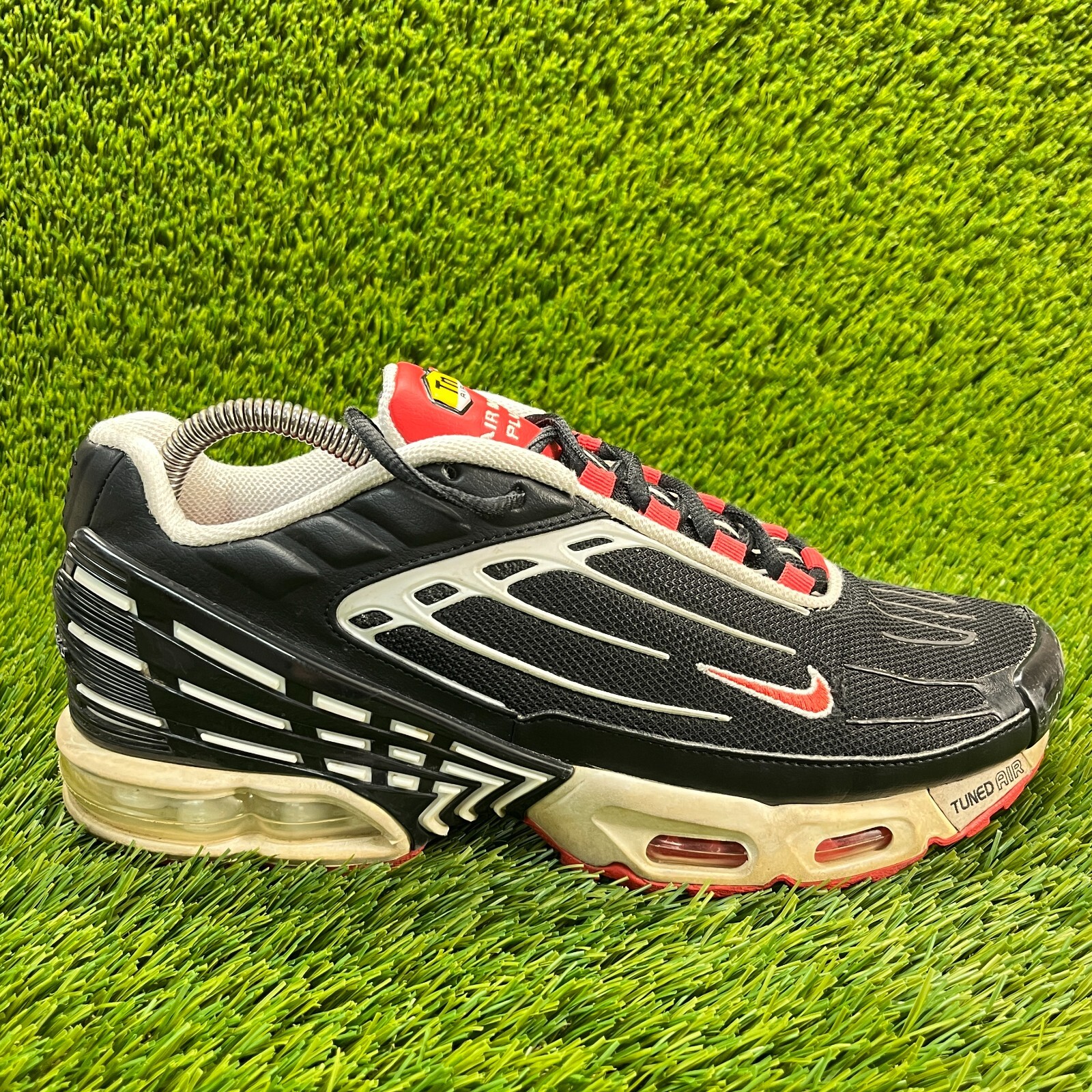 SAOLA Scarpe da ginnastica Nike Air Max Plus 3 nere bianche uomo taglia 9 running atletica