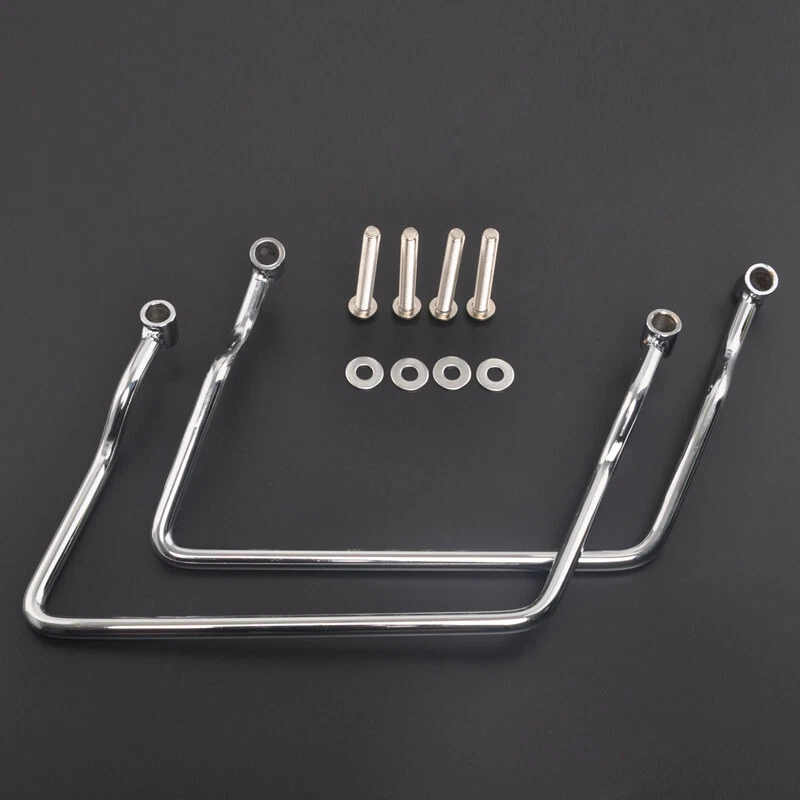 Soportes de montaje de barra de soporte de bolsa de sillín de metal de 14 cm para Honda Shadow Spirit VT750 Foto 4 de 4