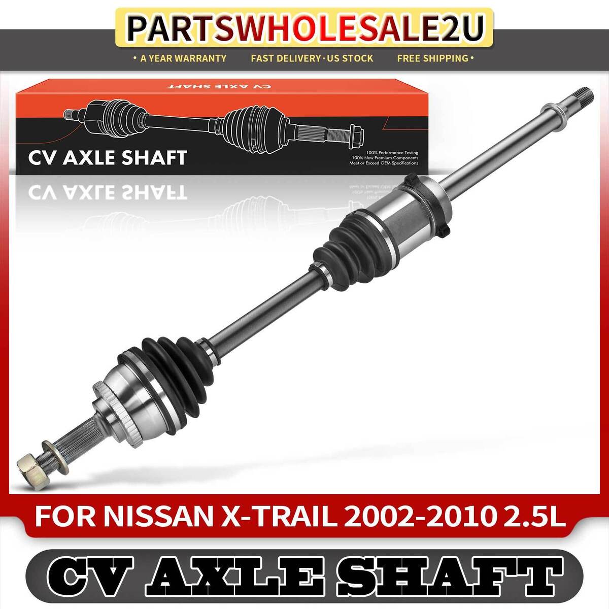 Front Right CV Axle Assembly for Nissan X-Trail 2005-2006 L4 Front Right CV Axle Assembly for Nissan X-Trail 2005-2006 L4